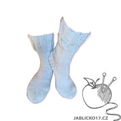 Ponožky pletené modré