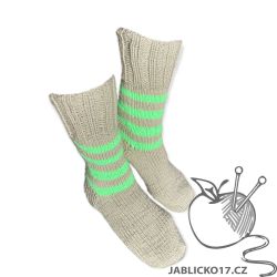Ponožky samovzorovací - barva je křiklavější!