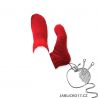 Kotníkové ponožky - červená