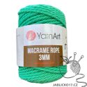 Macrame ROPE 3MM zelená