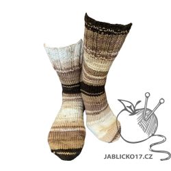 Ponožky pletené samovzorovací šedá