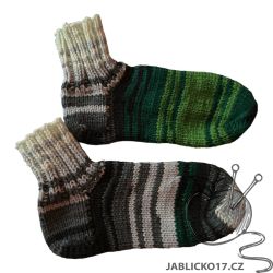 Kotníkové ponožky - samovzorovací každá trochu jiná