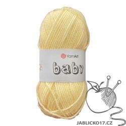 Pletací příze Baby - žlutá
