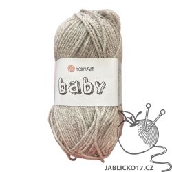 Pletací příze Baby - šedá