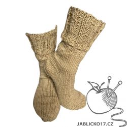 Ponožky pletené zelená