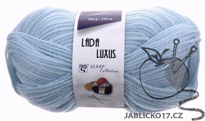 Pletací příze Lada luxus - světle modrá